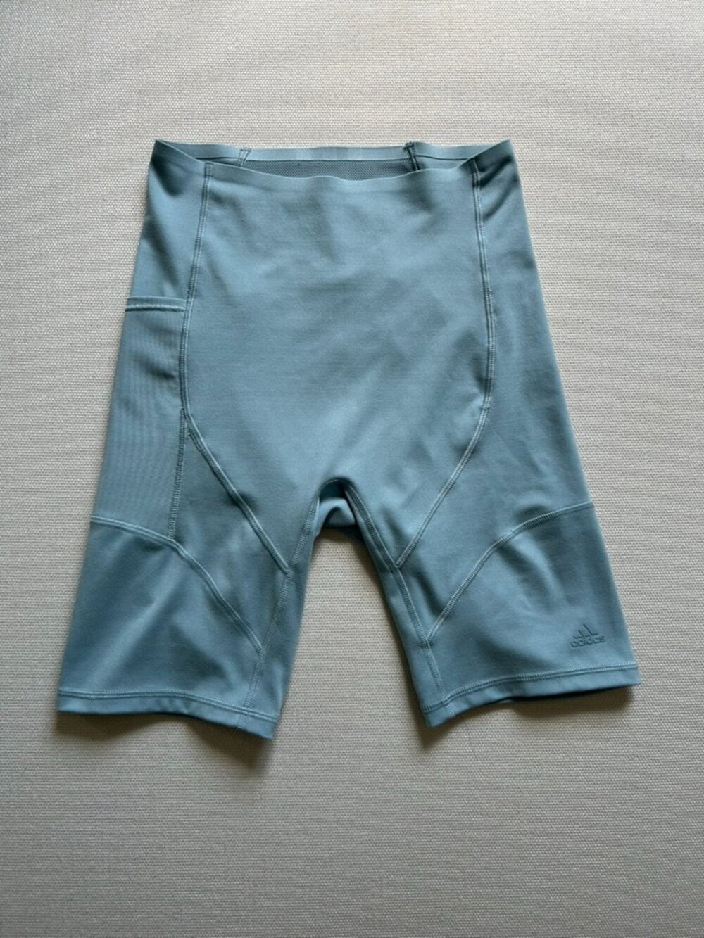 Adidas Bundle of Light Blue and Cream Yoga Bike Shorts - Picture 3 of 15